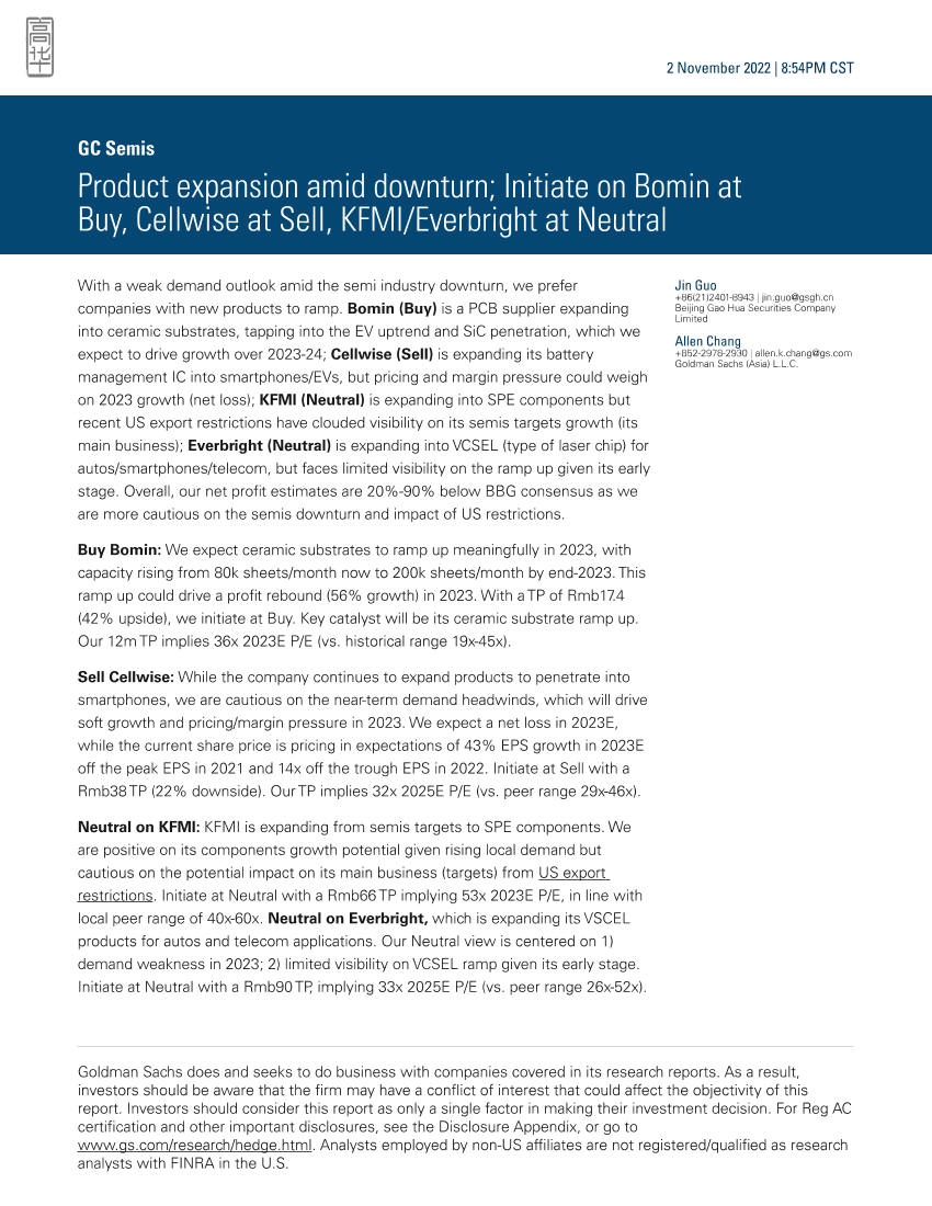 GC Semis_ Product expansion amid downturn; Initiate on Bomin at Buy, Cellwise at Sell, KFMI_Everbright at NeutralGC Semis_ Product expansion amid downturn; Initiate on Bomin at Buy, Cellwise at Sell, KFMI_Everbright at Neutral_1.png